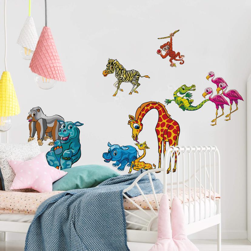 Sticker mural - Set Zoo