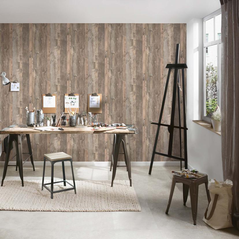 A.S. Création tapet Decoworld Beige, Silkegrå, Gråbeige