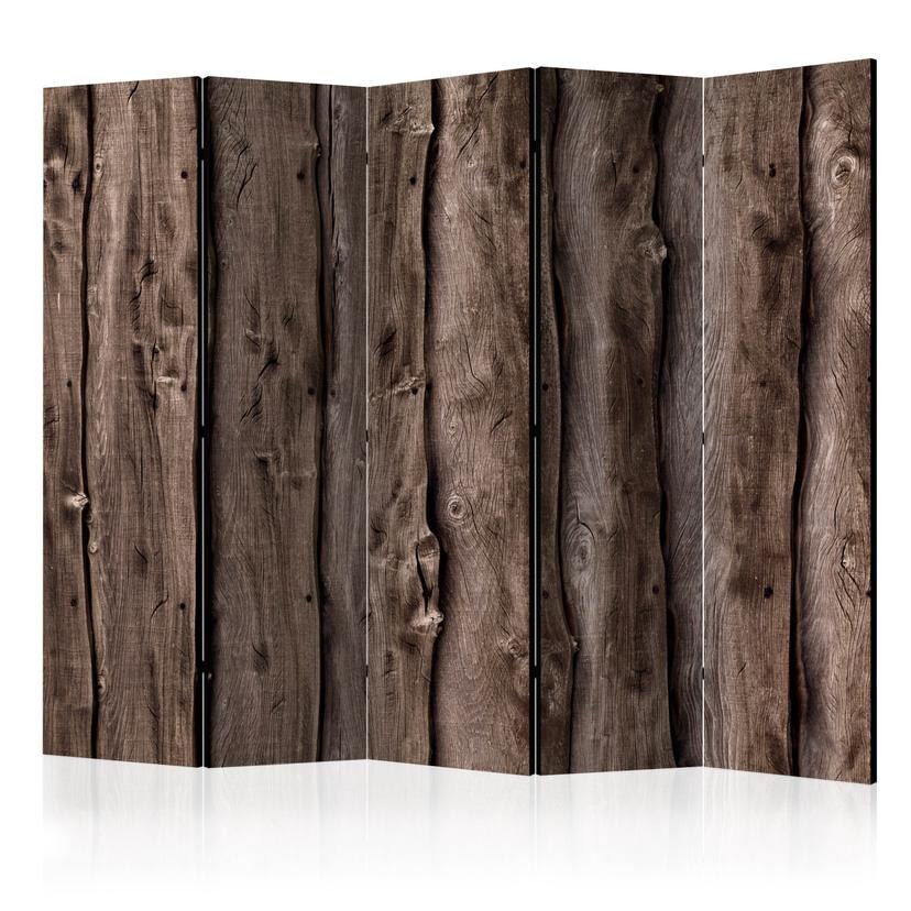 Paravent Séparation de pièce - Mélodie en bois , 5 pièces - 225x172 cm