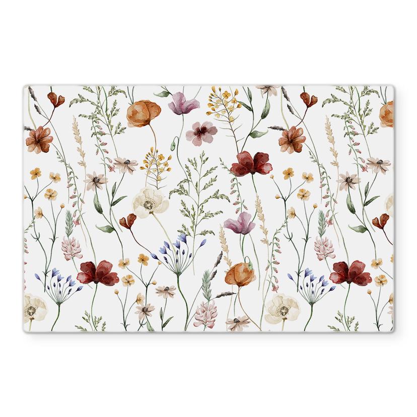 Pannello paraschizzi Fiori di campo colorati - UN Designs