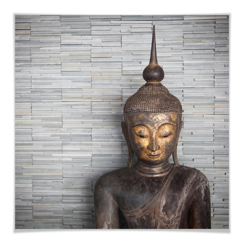 Poster - Thailand Buddha - carré