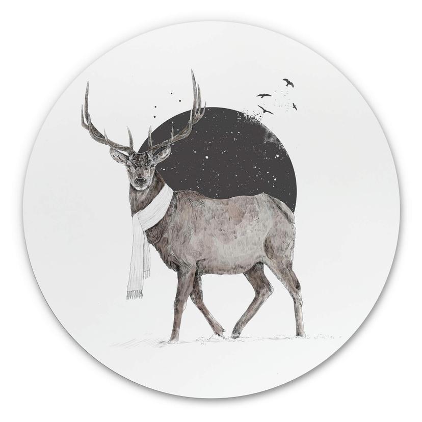 Wandcirkel Solti - Deer Winter