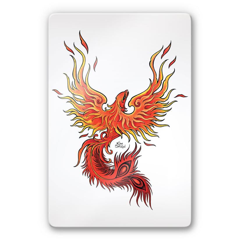 Tableau en verre LA Ink Phoenix