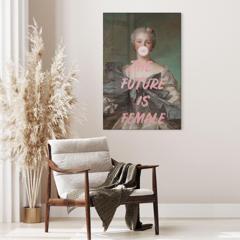 Stampa su vetro acrilico Il futuro è femmina - Grace Digital Art