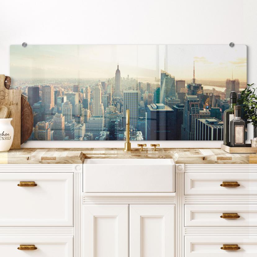 New York city skyline panorama - Stænkplade