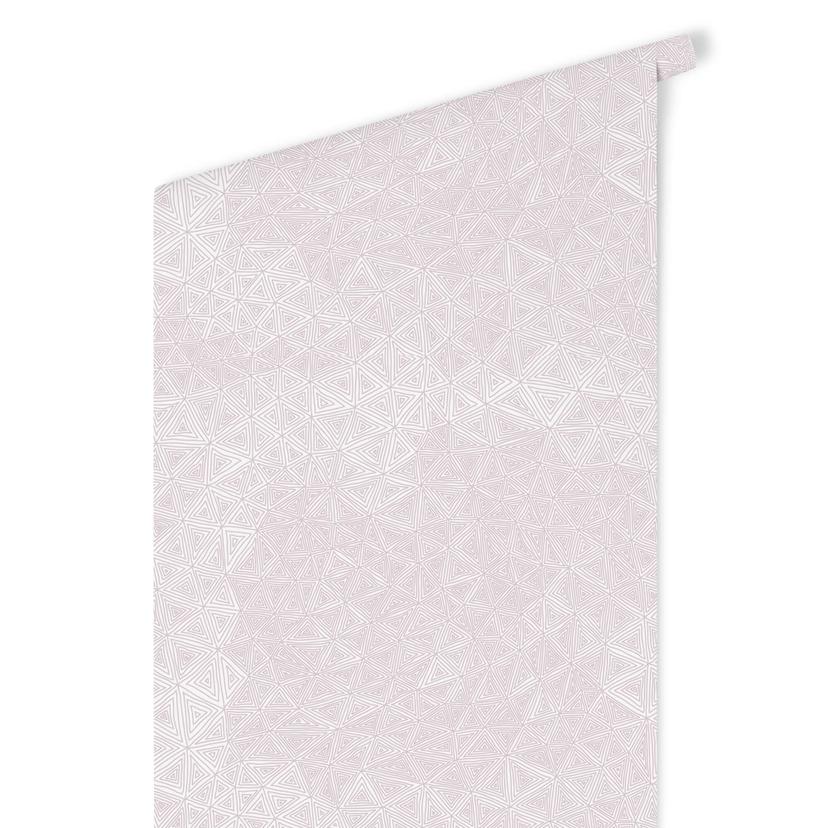 Papier peint à motifs - Triangles abstraits - rose