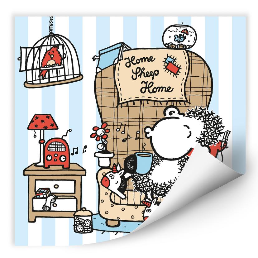 Muurprints Muziek - Sheepworld