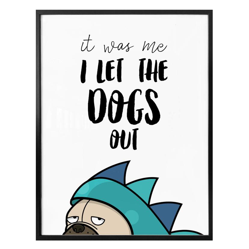 Póster Suelto a los perros