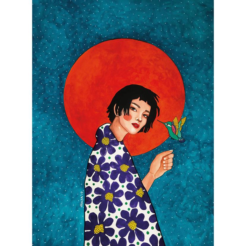 Fotomurale Hülya - Lasciarsi alle spalle