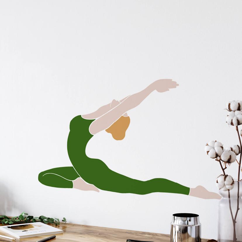 Adesivo murale - Yoga Colomba