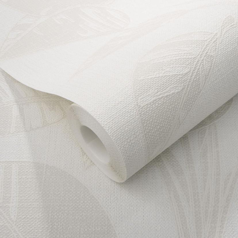 Blättermotivtapete Opus creme