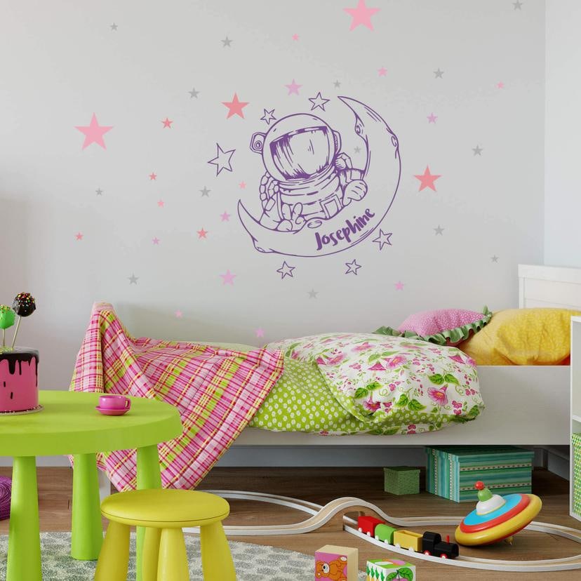 Adesivo murale Astronauta + Nome