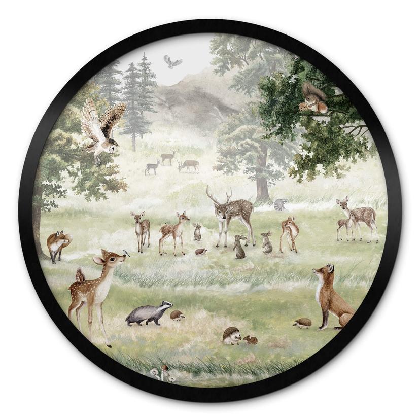 Poster rond Kikki Belle - Plaisir en forêt
