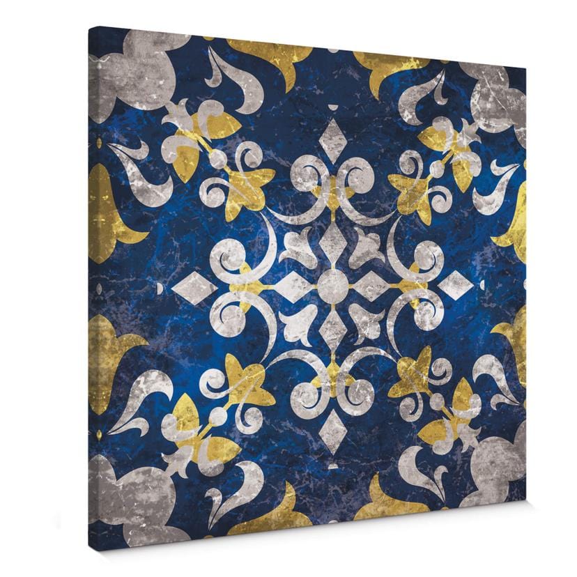 Tableau en toile azulejo portugais - carré