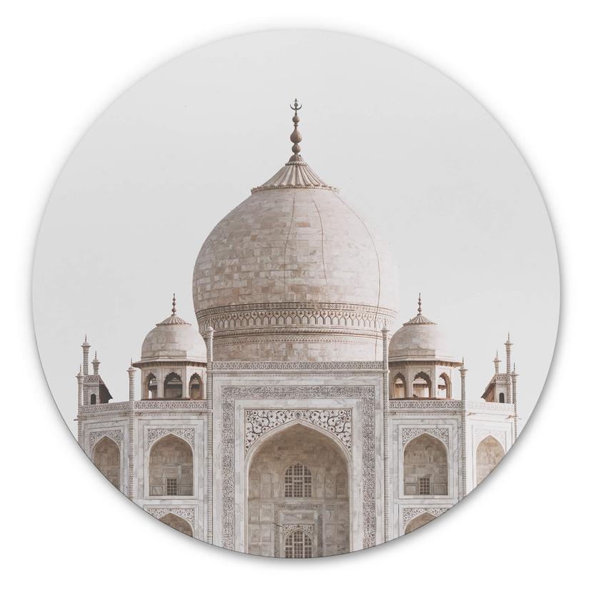 Tableau sur alu-Dibond rond Annie - Taj Mahal