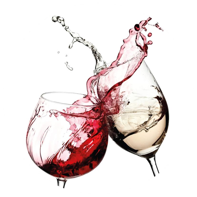 Fotomural copas de vino redondas - Papel pintado autoadhesivo/no tejido