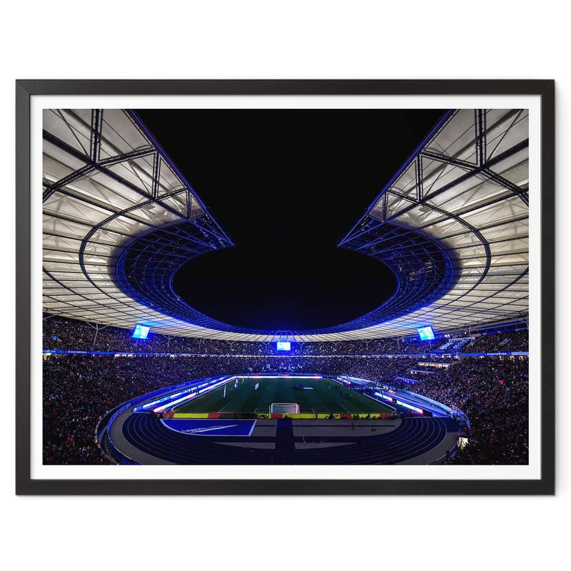 Póster Estadio Olímpico Hertha BSC de noche