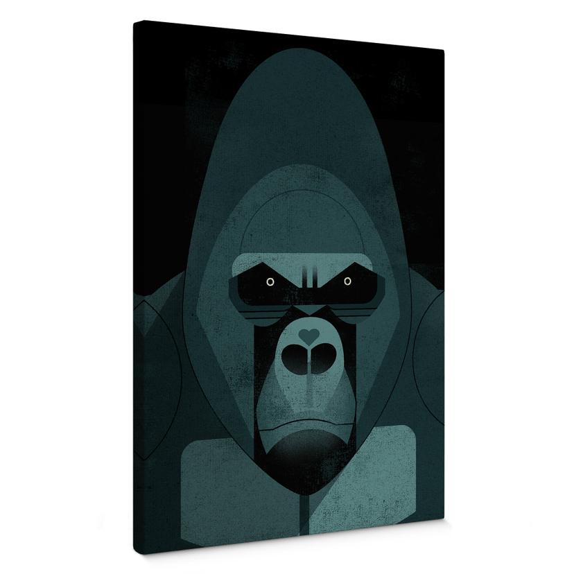 Lærredsprint - Gorilla - Braun