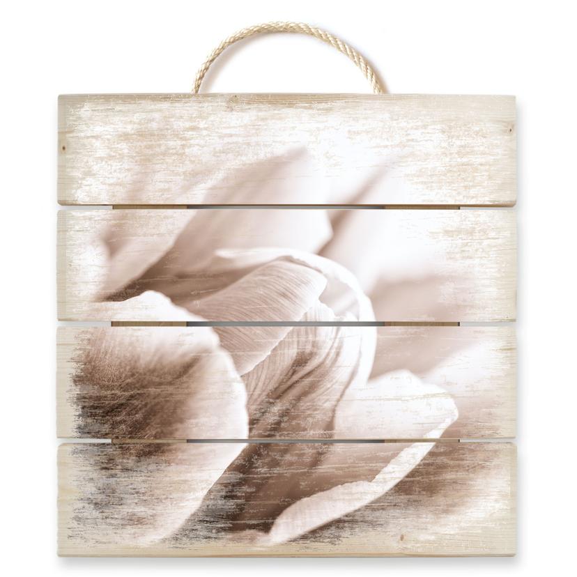 Stampa su legno - Tulipano in dettaglio