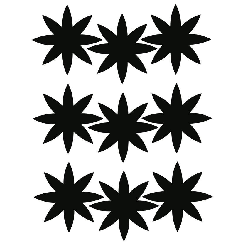 Sticker mural - Set Fleurs #02