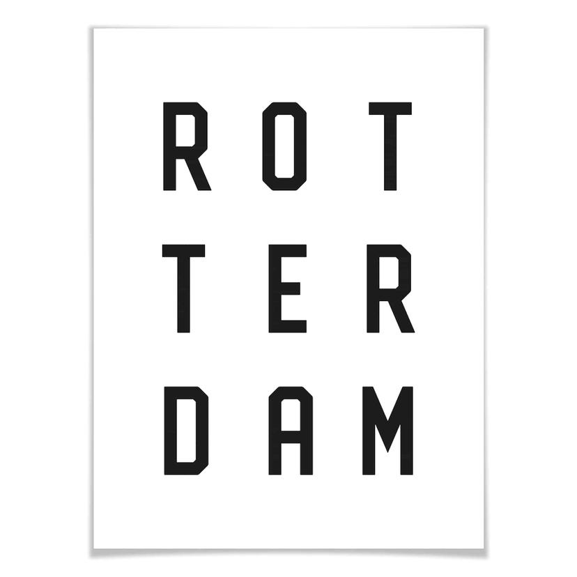 Poster tipografia - Rotterdam
