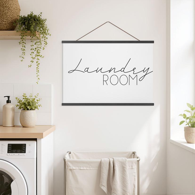 Textielposter Laundry Room