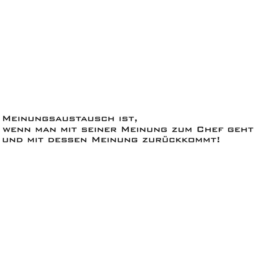 Wandtattoo Meinungsaustausch