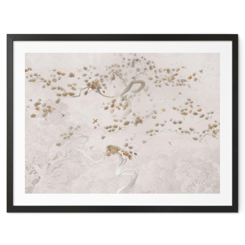 Poster avec des arbres - Pin élégant de style asiatique - Ms Tiff