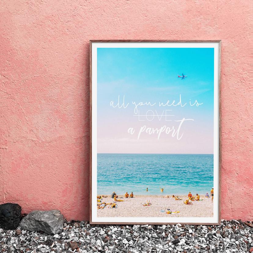 Poster - All you need is a passport