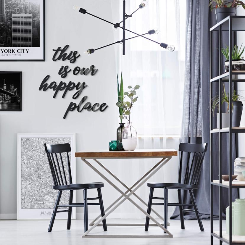 Lettres décoratives en verre acrylique This is our happy place