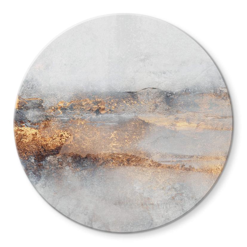 Tableau sur verre Fredriksson - Golden Trace in the Mist