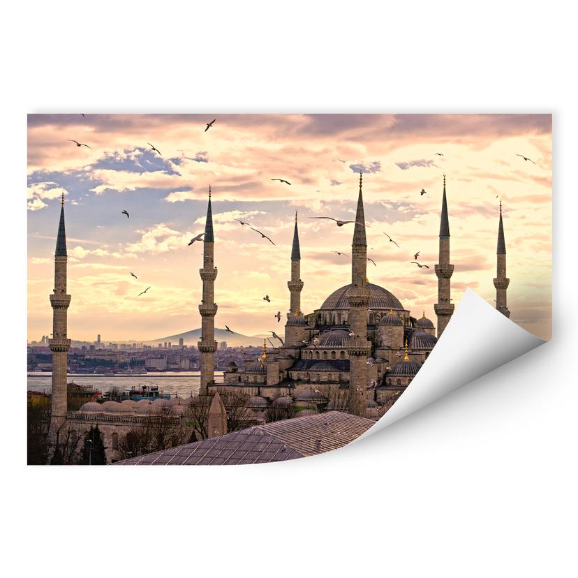 Muurprints Moskee in Istanbul