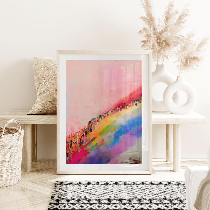 Poster arcobaleno sulla città - Treechild