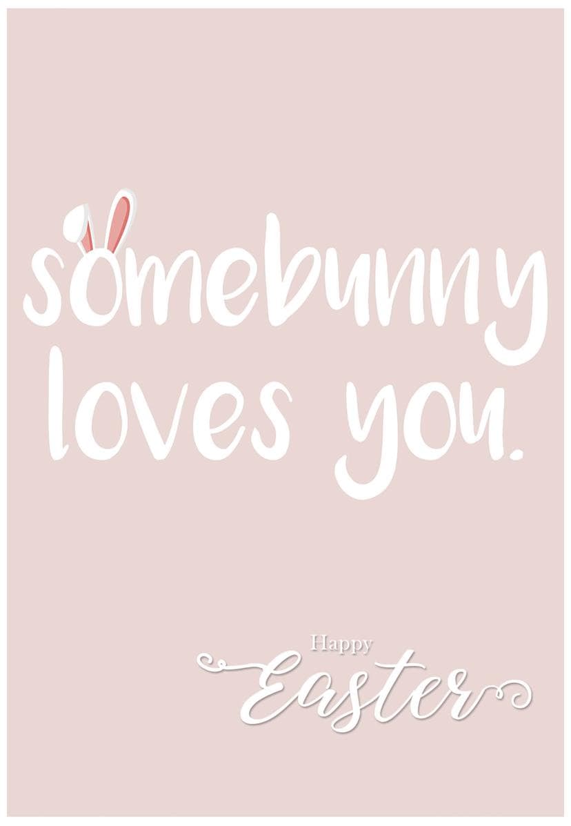 Gutschein Happy Easter - Somebunny loves you.
