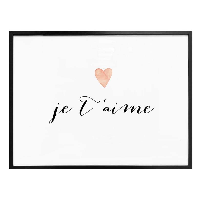 Póster Confetti & Cream - Je t'aime