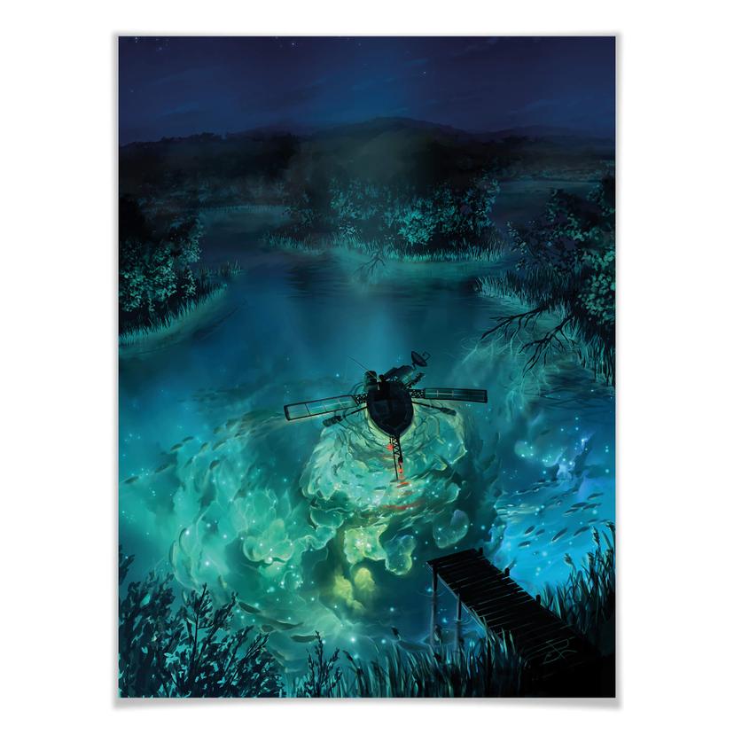 Poster aerroscape - Undervattensgalax