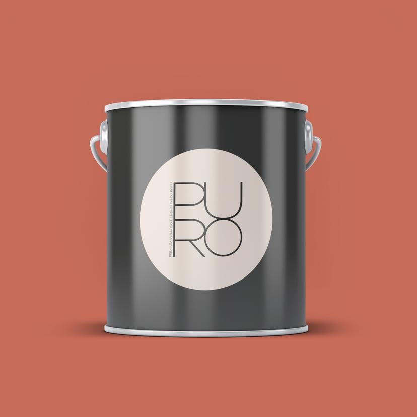 Premium vægmaling rød - PURO c9007 støvet orange