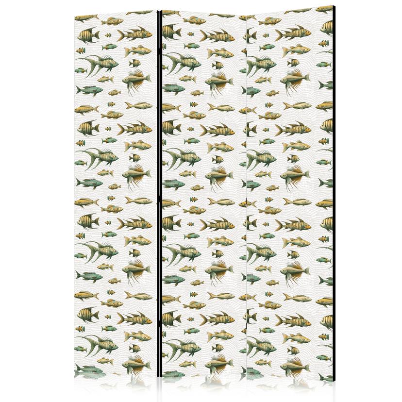 Paravent, Raumteiler freistehend, Trennwand - Unusual Species of Fish