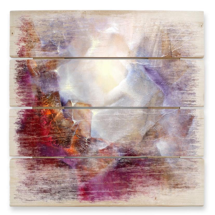 Cuadro de madera Schmucker - Vom Inneren Leuchten - 40x41,5 cm