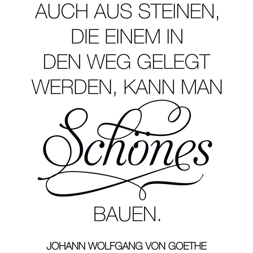 Wandtattoo Auch aus Steinen... 2