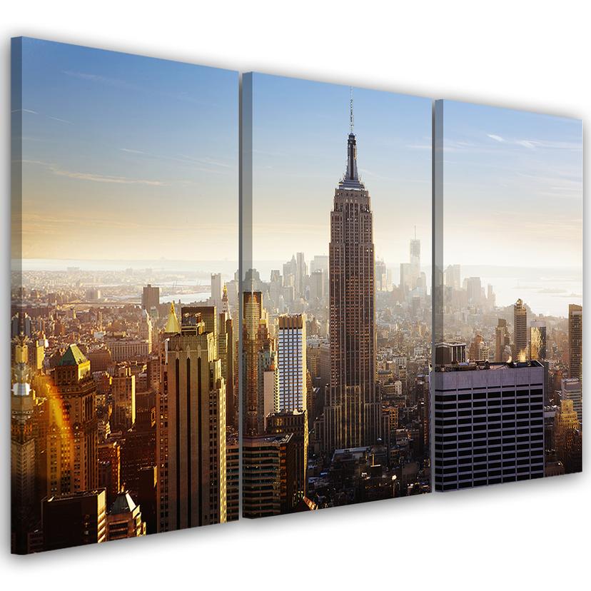 Impression sur toile en 3 parties, New York City