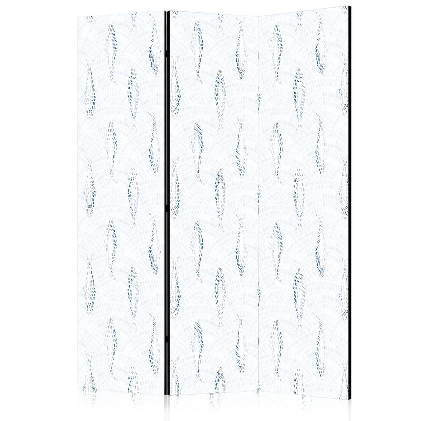 Paravent, Raumteiler freistehend, Trennwand - Delicate Blue Fish