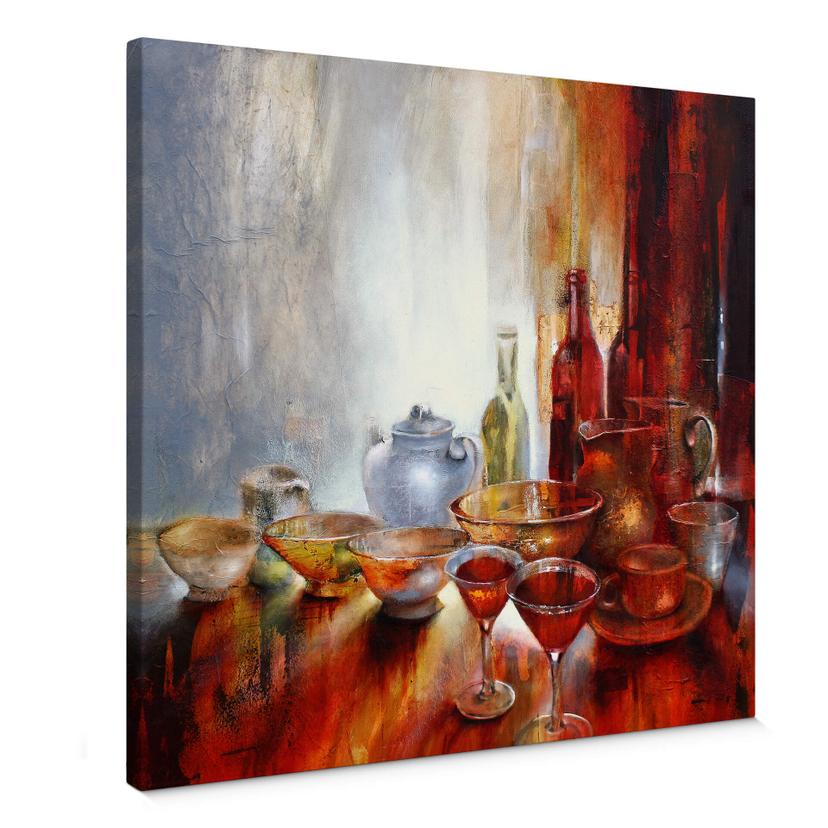 Lienzo Schmucker - Bodegón con tetera