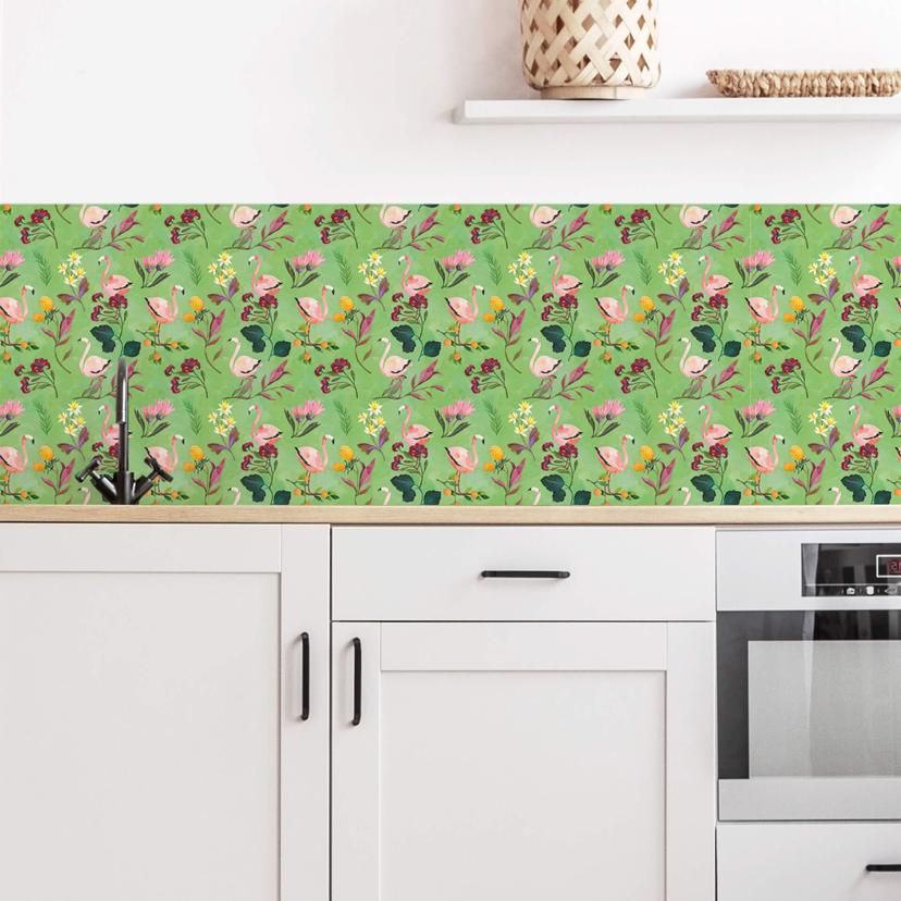 Keukenachterwand Blanz - Flamingo