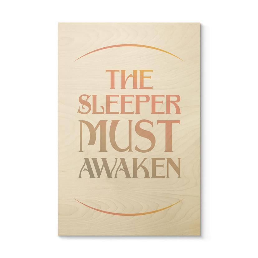 Tableau sur bois Citation de Film Dune - The Sleeper must awaken