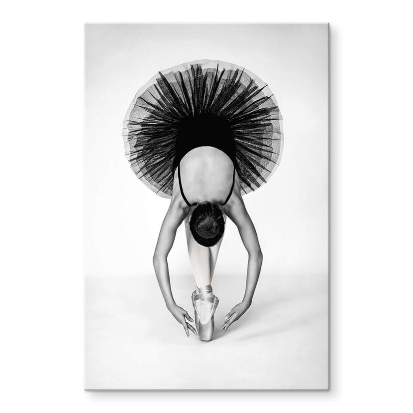 Akrylbillede Pentony MA - Ballerina sort og hvid