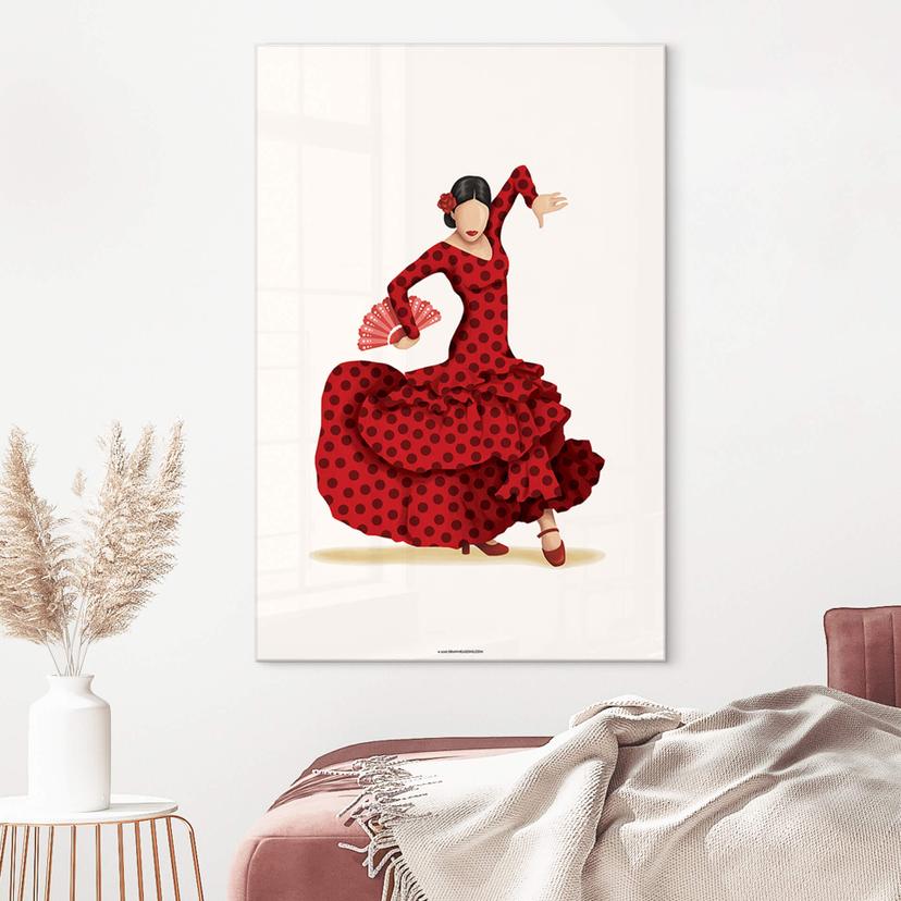 Stampa su vetro acrilico Tohmé - Flamenco