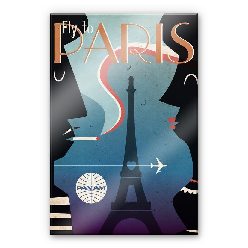 Akrylbillede PAN AM - Flyv til Paris