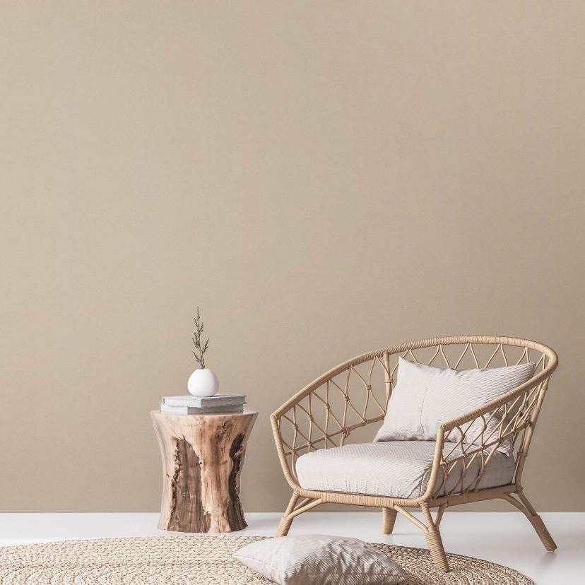 Almindeligt tapet beige PVC-fri - ikke-vævet tapet af A.S. Création lys blank creme 386621