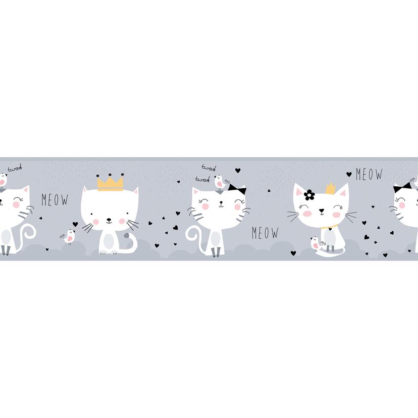 Bordo autoadesivo - Lovely Kids Meow Cats